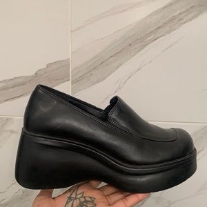 Vintage 90s Chunky Square Toe Platforms W7